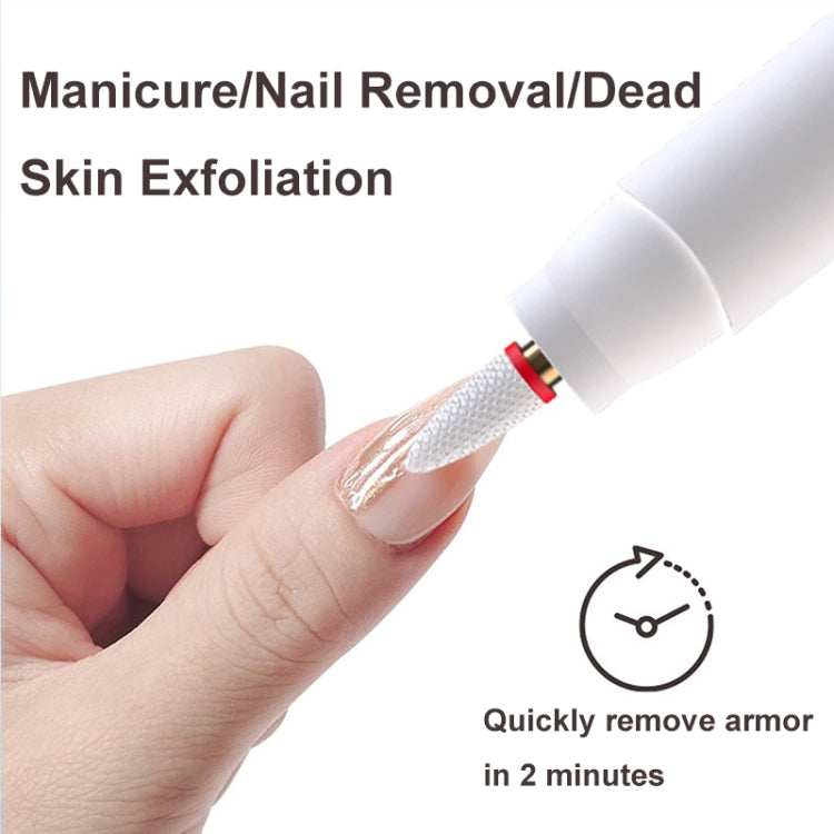 HX-10 LED Digital Display Multifunctional Nail Polisher Polishing and Exfoliating Manicure Tools(White) - Grinding Tools & Accessories by PMC TechLife | Online Shopping South Africa | PMC TechLife | Buy Now Pay Later Mobicred