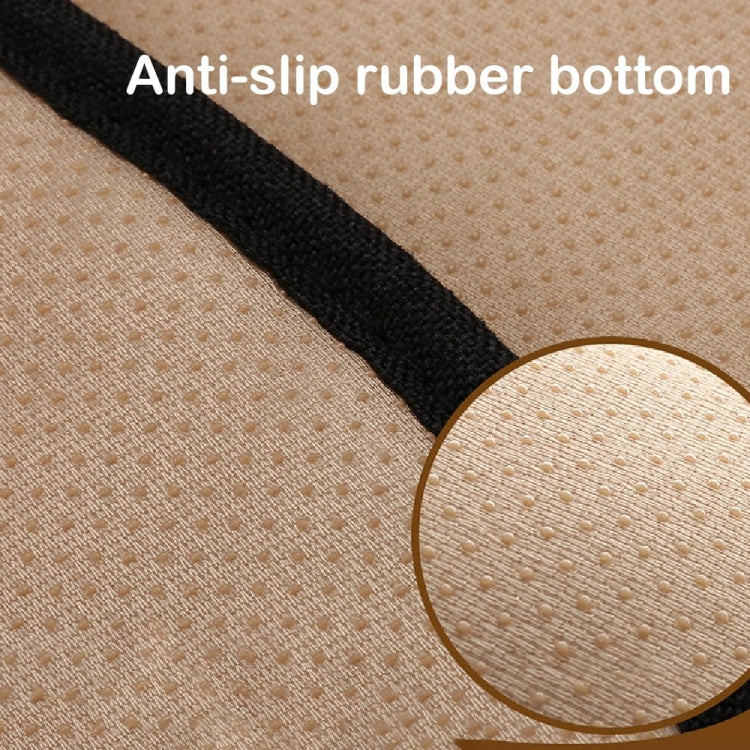 Non-Slip Rhombus Imitation Linen Car Seat Cushion, Color: Beige Back Row - Seat Accessories by PMC TechLife | Online Shopping South Africa | PMC TechLife | Buy Now Pay Later Mobicred