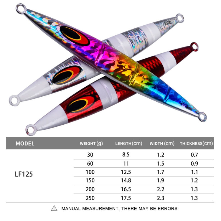 PROBEROS F125 Jogging Steelhead Deep Sea Boat Fishing Lure Rapid Sinking Sea Fishing Fake Bait, Size: 150g(Color E) - Fishing Lures by PROBEROS | Online Shopping South Africa | PMC TechLife | Buy Now Pay Later Mobicred