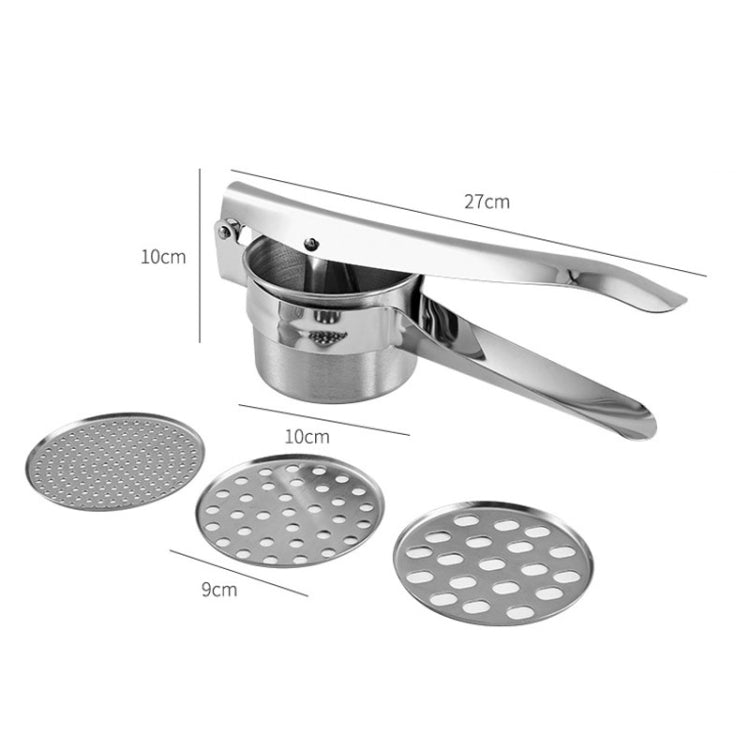 Stainless Steel Potato Press Manual Juicer Vegetable And Fruit Squeezer, Model: SJ-01 Bottom Hole - Stirrer & Squeezer by PMc TechLife | Online Shopping South Africa | PMc TechLife | Buy Now Pay Later Mobicred