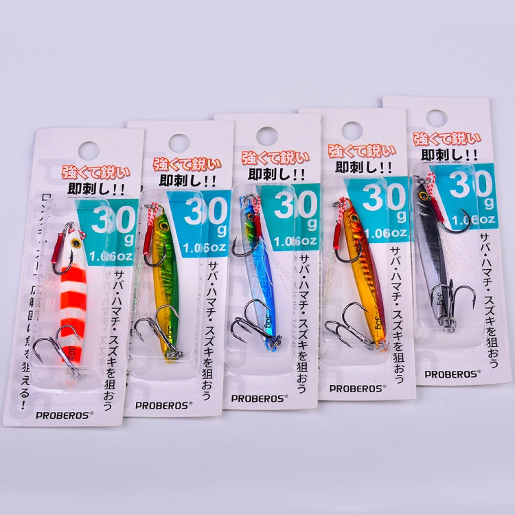 PROBEROS LF128 Long Casting Lure Iron Plate Lead Fish Freshwater Sea Fishing Warp Bass Metal Sequins Baits, Size: 7g(Color B) - Fishing Lures by PROBEROS | Online Shopping South Africa | PMC TechLife | Buy Now Pay Later Mobicred