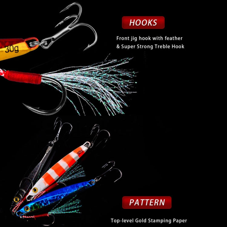 PROBEROS LF128 Long Casting Lure Iron Plate Lead Fish Freshwater Sea Fishing Warp Bass Metal Sequins Baits, Size: 10g(Color C) - Fishing Lures by PROBEROS | Online Shopping South Africa | PMC TechLife | Buy Now Pay Later Mobicred