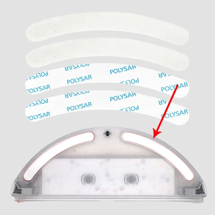 For Xiaomi/Roborock Sweeper T4/T6/T7 PRO/P5/S50 Water Tank Fixing Sticker(4pcs/set) - For Roborock Accessories by PMc TechLife | Online Shopping South Africa | PMc TechLife | Buy Now Pay Later Mobicred