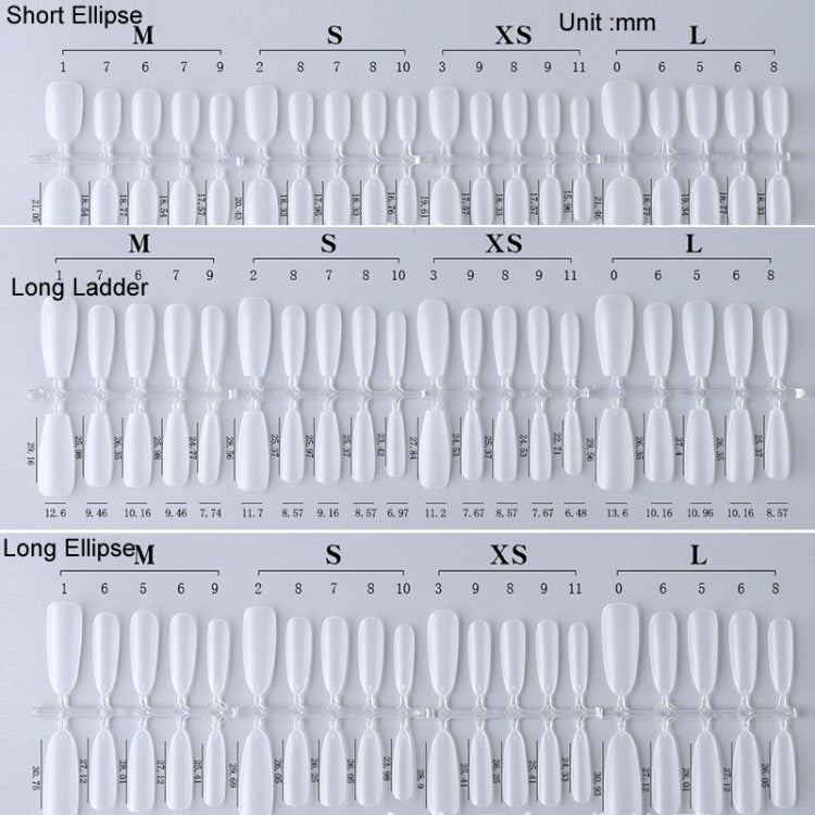 10pairs Of 100pcs/Box Frosted False Nails Artificial Tip, Shape: Ballet Nail M - free shipping - PMC Jewellery - Order now!