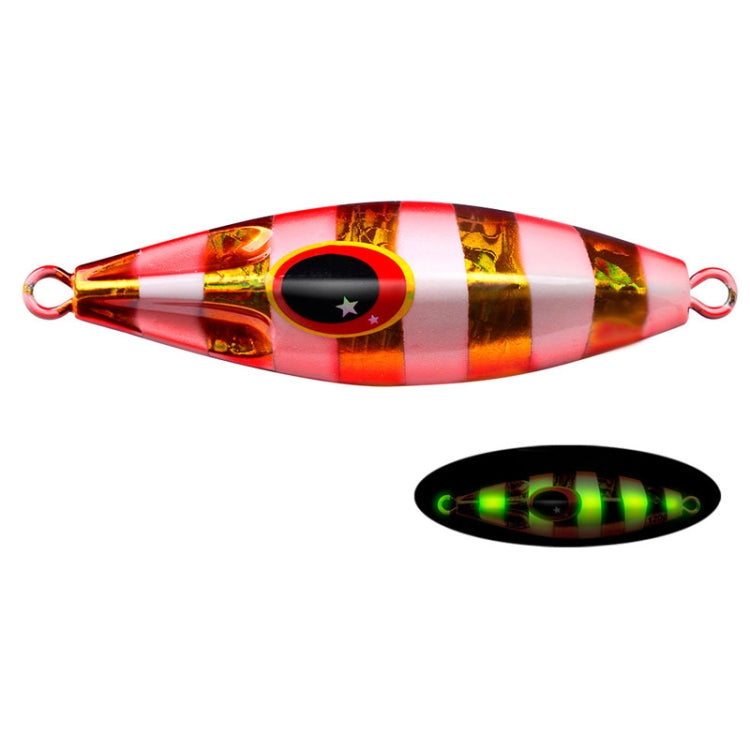 PROBEROS LF124 Deep Sea Iron Plate Lead Fish Fishing Lure Slow Sinking Rocking Luminous Boat Fishing Bait, Size: 40g(Color C) - Fishing Lures by PROBEROS | Online Shopping South Africa | PMC TechLife | Buy Now Pay Later Mobicred
