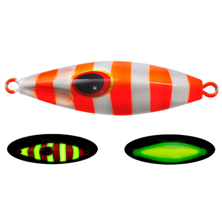 PROBEROS LF124 Deep Sea Iron Plate Lead Fish Fishing Lure Slow Sinking Rocking Luminous Boat Fishing Bait, Size: 100g(Color A) - Fishing Lures by PROBEROS | Online Shopping South Africa | PMC TechLife | Buy Now Pay Later Mobicred