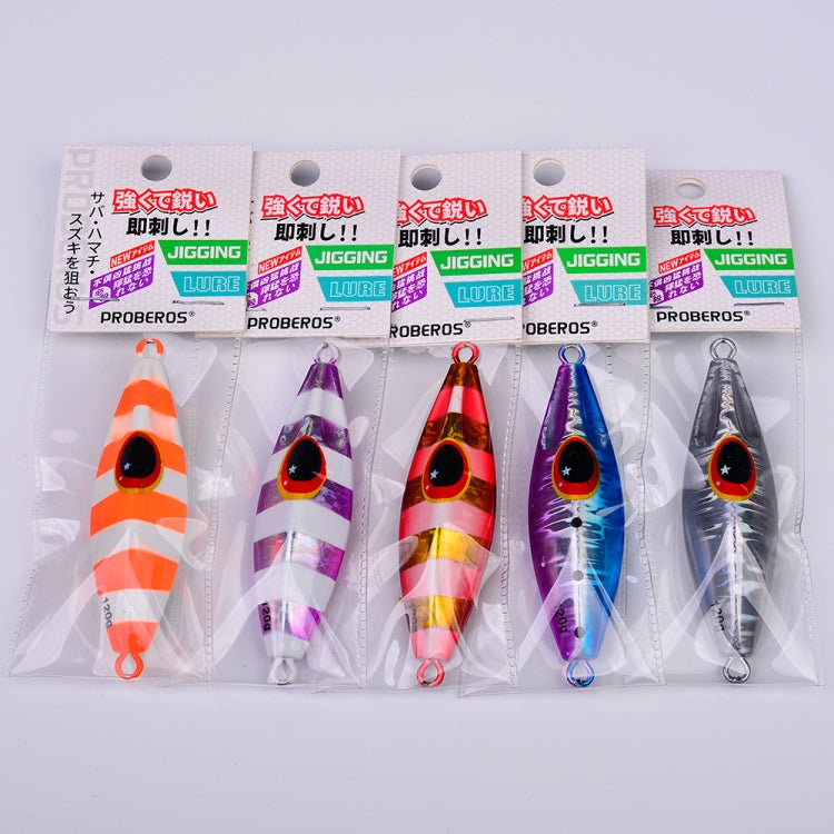 PROBEROS LF124 Deep Sea Iron Plate Lead Fish Fishing Lure Slow Sinking Rocking Luminous Boat Fishing Bait, Size: 60g(Color C) - Fishing Lures by PROBEROS | Online Shopping South Africa | PMC TechLife | Buy Now Pay Later Mobicred