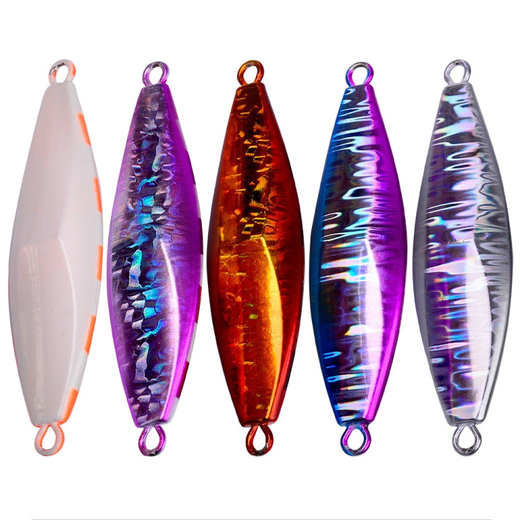 PROBEROS LF124 Deep Sea Iron Plate Lead Fish Fishing Lure Slow Sinking Rocking Luminous Boat Fishing Bait, Size: 100g(Color A) - Fishing Lures by PROBEROS | Online Shopping South Africa | PMC TechLife | Buy Now Pay Later Mobicred