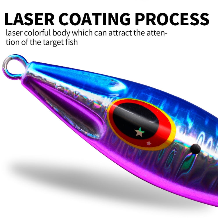 PROBEROS LF124 Deep Sea Iron Plate Lead Fish Fishing Lure Slow Sinking Rocking Luminous Boat Fishing Bait, Size: 80g(Color B) - Fishing Lures by PROBEROS | Online Shopping South Africa | PMC TechLife | Buy Now Pay Later Mobicred