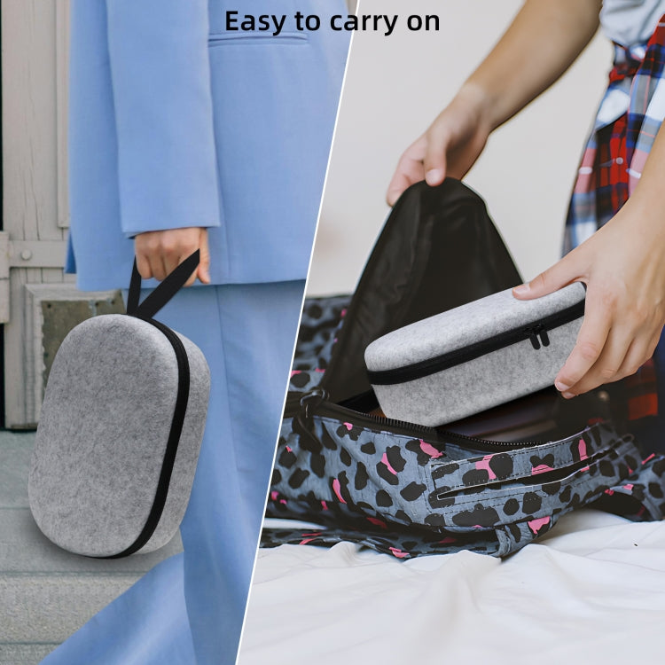 JYS-APP001 For Apple Vision Pro Headset Storage Bag VR Glasses Anti-Scrape Portable Bag, Color: Gray Felt - free shipping - PMC TechLife - Order now!