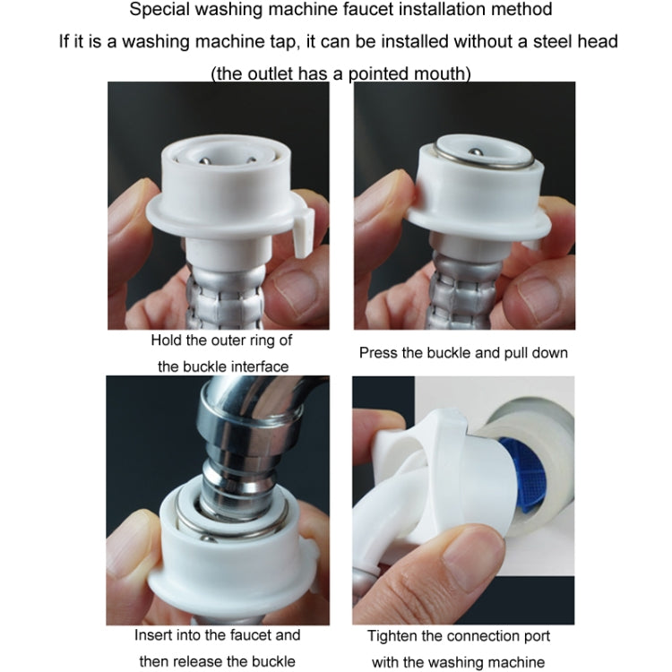 Fully Automatic Washing Machine Water Inlet Hose Adapter, Length: 4m - Washing Machines & Accessories by PMC TechLife | Online Shopping South Africa | PMC TechLife | Buy Now Pay Later Mobicred
