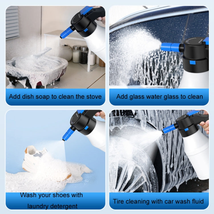 Wireless Electric Foam Watering Can Car Wash High Pressure PA Gardening Tools(1.5L) - Car washing supplies by PMC TechLife | Online Shopping South Africa | PMC TechLife | Buy Now Pay Later Mobicred