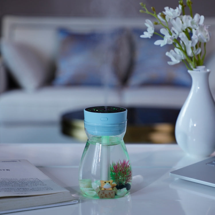 FH-068 Mini USB Car Home Colorful Light Bottle Micro Landscape Humidifier(Blue) - free shipping - PMC TechLife - Order now!