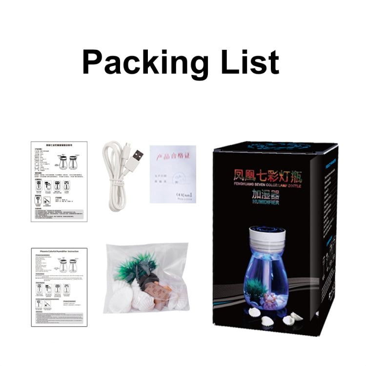 FH-068 Mini USB Car Home Colorful Light Bottle Micro Landscape Humidifier(Blue) - free shipping - PMC TechLife - Order now!