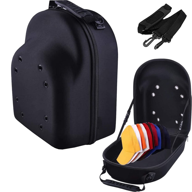 EVA Lightweight Durable Zipper Hat Storage Bag(Black) - Storage Bags by PMC TechLife | Online Shopping South Africa | PMC TechLife