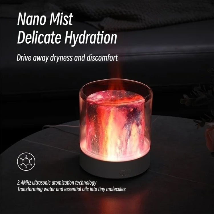Colorful Light Flame Aromatherapy Humidifier Home Ambient Light Desktop Fragrance Diffuser(White) - Air Purifiers & Accessories by PMc TechLife | Online Shopping South Africa | PMc TechLife | Buy Now Pay Later Mobicred