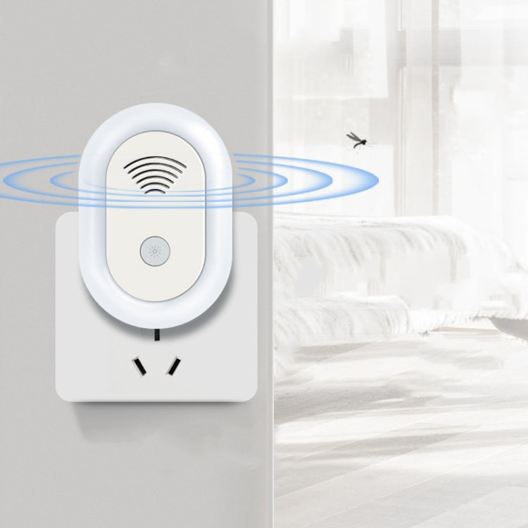 Adjustable Night Light Ultrasonic Mosquito Repeller Mini Home Electronic Mouse Repeller, Spec: UK Plug(White) - free shipping - PMC TechLife - Order now!