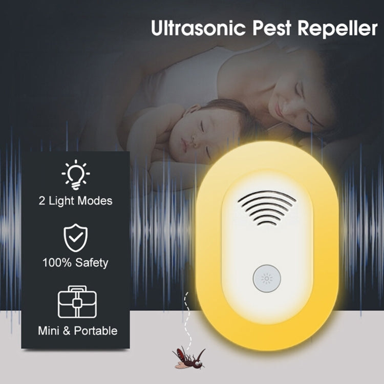 Adjustable Night Light Ultrasonic Mosquito Repeller Mini Home Electronic Mouse Repeller, Spec: AU Plug(White) - Repellents by PMC TechLife | Online Shopping South Africa | PMC TechLife | Buy Now Pay Later Mobicred