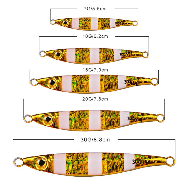 PROBEROS LF126 Long Casting Lead Fish Bait Freshwater Sea Fishing Fish Lures Sequins, Weight: 7g(Color E) - Fishing Lures by PROBEROS | Online Shopping South Africa | PMC TechLife | Buy Now Pay Later Mobicred