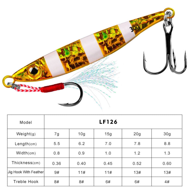 PROBEROS LF126 Long Casting Lead Fish Bait Freshwater Sea Fishing Fish Lures Sequins, Weight: 30g(Color E) - Fishing Lures by PROBEROS | Online Shopping South Africa | PMC TechLife | Buy Now Pay Later Mobicred