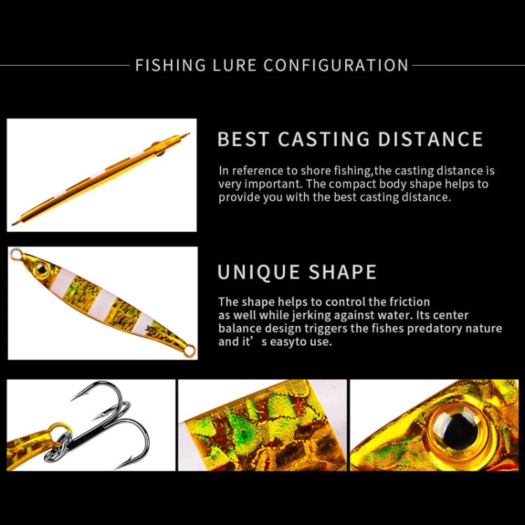 PROBEROS LF126 Long Casting Lead Fish Bait Freshwater Sea Fishing Fish Lures Sequins, Weight: 7g(Luminous Color A) - Fishing Lures by PROBEROS | Online Shopping South Africa | PMC TechLife | Buy Now Pay Later Mobicred
