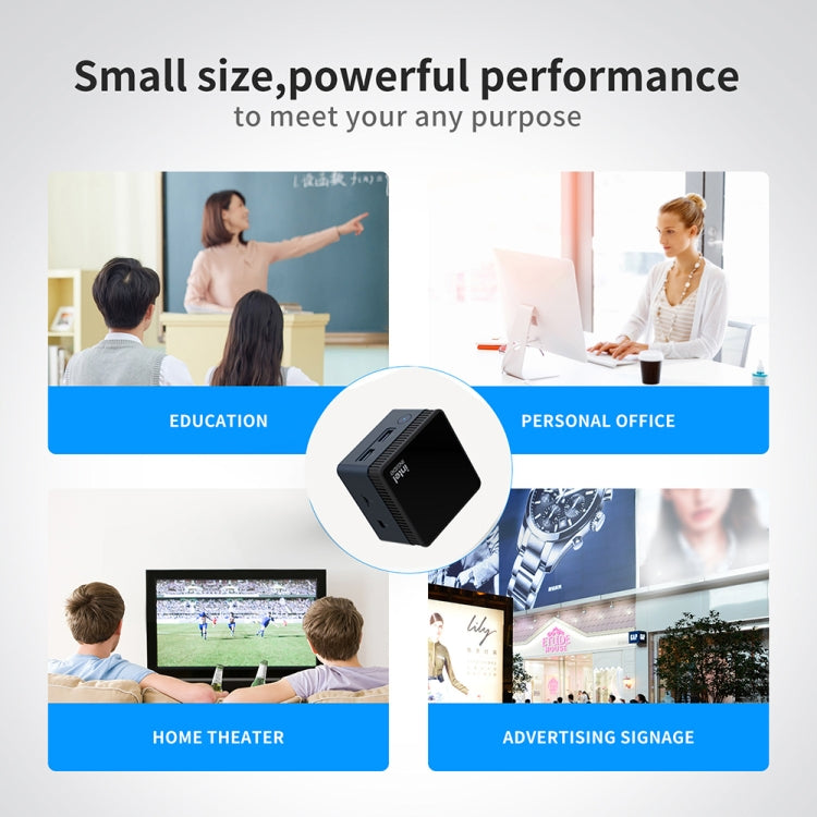 N100/DDR5 12th AlderLake-N100 Dual 4K60Hz Office And Home Mini PC, Spec: 12G+1TB /UK Plug - Windows Mini PCs by PMc TechLife | Online Shopping South Africa | PMc TechLife | Buy Now Pay Later Mobicred