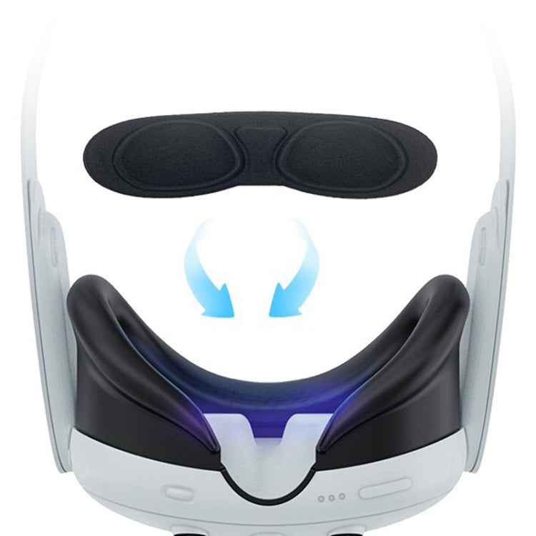 For Meta Quest 3 PC Protective Shell, Style: 7 In 1 (Glitter Transparent Blue) - VR Accessories by PMC TechLife | Online Shopping South Africa | PMC TechLife | Buy Now Pay Later Mobicred