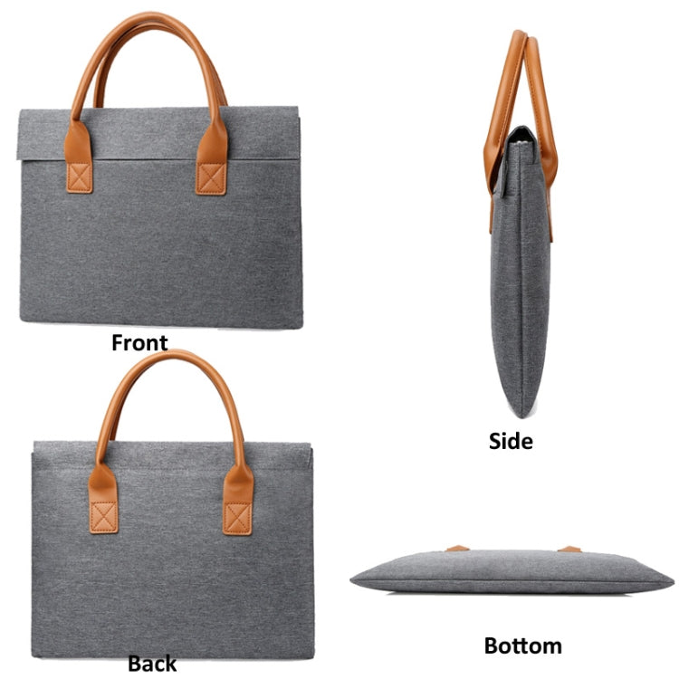 14 Inch Oxford Cloth Lightweight Portable Laptop Bag With PU Handle(Red) - free shipping - PMC Jewellery - Order now!