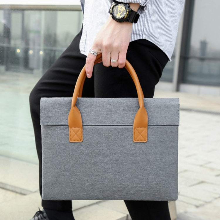 14 Inch Oxford Cloth Lightweight Portable Laptop Bag With PU Handle(Red) - free shipping - PMC Jewellery - Order now!