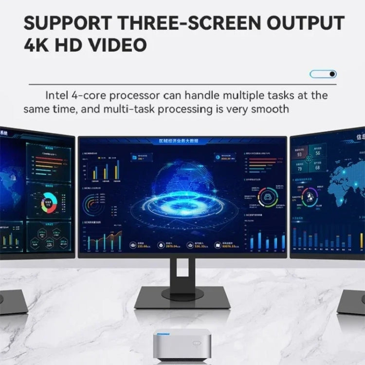 T8Plus Alder Lake-N100 4K Dual Band WIFI Bluetooth Office Game Portable Mini PC, Spec: 16G 512G UK Plug - Windows Mini PCs by PMc TechLife | Online Shopping South Africa | PMc TechLife | Buy Now Pay Later Mobicred