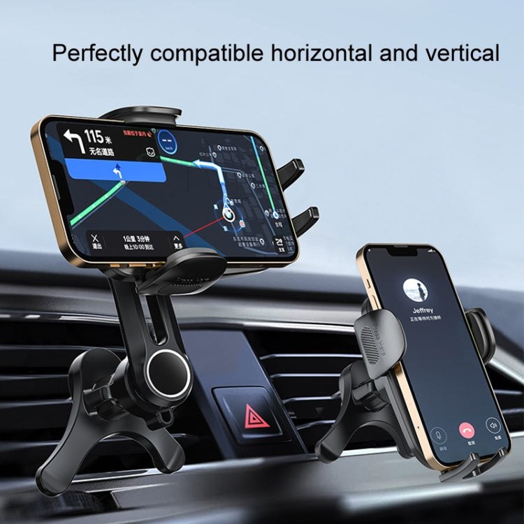 Car Air-conditioning Vent Y-shaped Base Mobile Phone Holder, Color: Tenth Generation Balck - Car Holders by PMC TechLife | Online Shopping South Africa | PMC TechLife | Buy Now Pay Later Mobicred