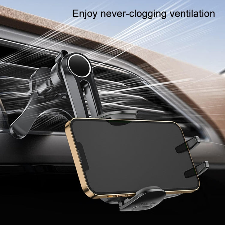 Car Air-conditioning Vent Y-shaped Base Mobile Phone Holder, Color: Tenth Generation Balck - Car Holders by PMC TechLife | Online Shopping South Africa | PMC TechLife | Buy Now Pay Later Mobicred