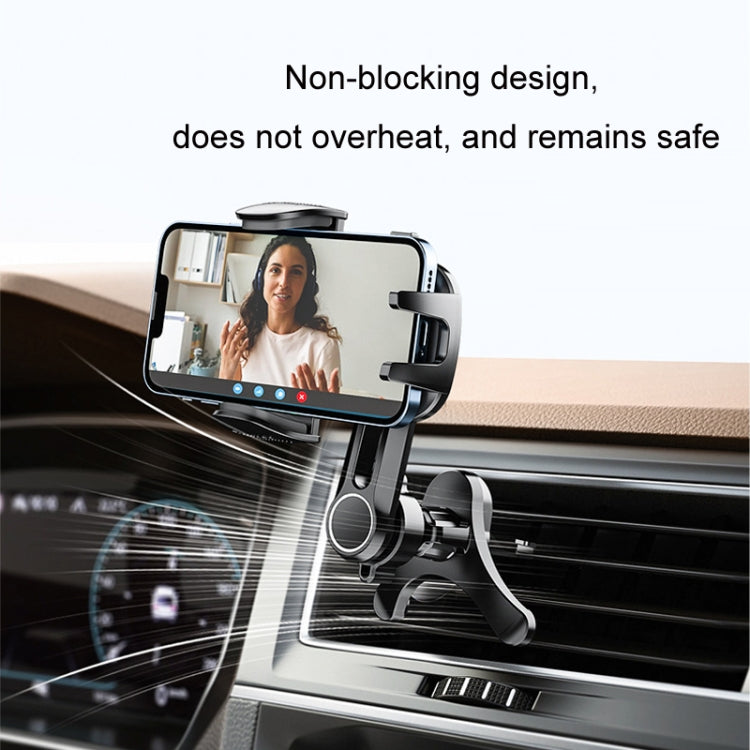 Car Air-conditioning Vent Y-shaped Base Mobile Phone Holder, Color: Ninth Generation Black - free shipping - PMC TechLife - Order now!