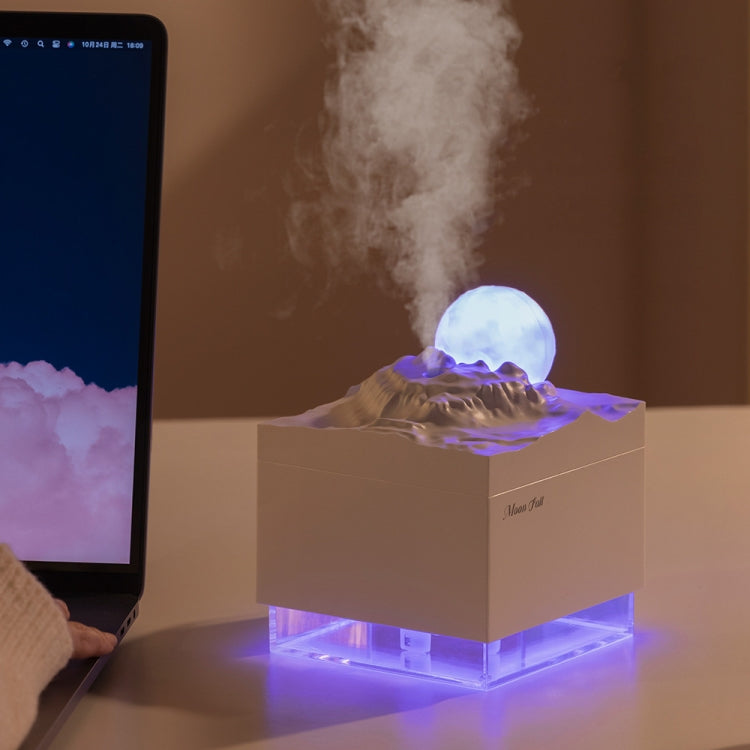 Moon Meteorite Mini Humidifier With Colorful Night Light(Pink) - free shipping - PMC TechLife - Order now!
