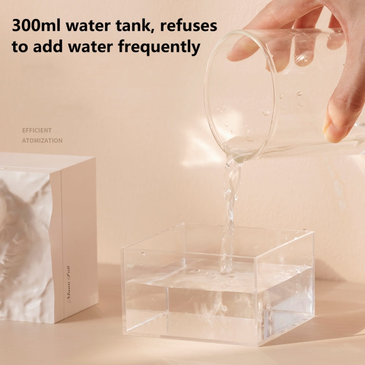 Moon Meteorite Mini Humidifier With Colorful Night Light(White) - free shipping - PMC TechLife - Order now!