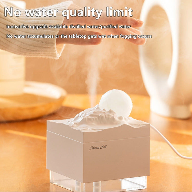 Moon Meteorite Mini Humidifier With Colorful Night Light(Pink) - free shipping - PMC TechLife - Order now!