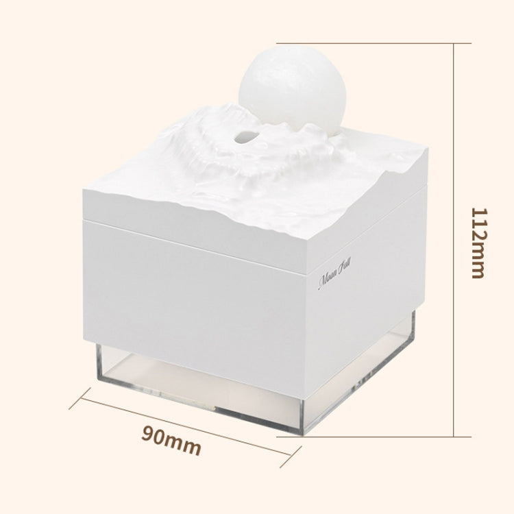 Moon Meteorite Mini Humidifier With Colorful Night Light(White) - free shipping - PMC TechLife - Order now!