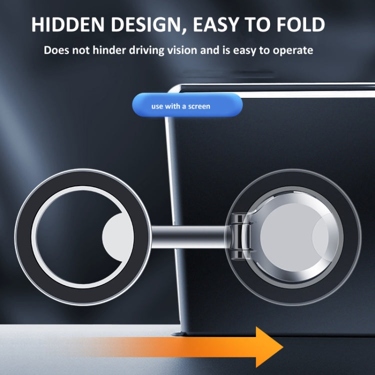 Zinc Alloy Car Screen Magnetic Mobile Phone Holder(Silver) - Car Holders by PMC TechLife | Online Shopping South Africa | PMC TechLife | Buy Now Pay Later Mobicred