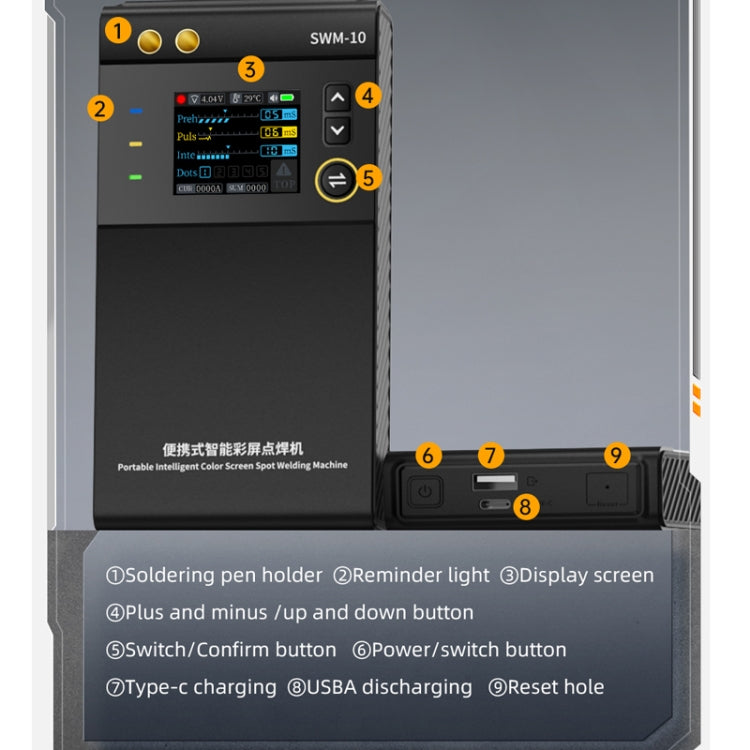 FNIRSI Small Handheld Portable Mobile Phone Lithium Battery Nickel Sheet Spot Welding Machine(SWM-10) - free shipping - PMc TechLife - Order now!