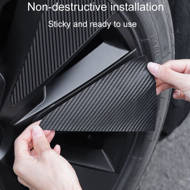 28pcs /Set For Tesla Model 3 Tire Sticker Modification Protective Film, Style: Bright Black - Decorative Sticker by PMC TechLife | Online Shopping South Africa | PMC TechLife | Buy Now Pay Later Mobicred