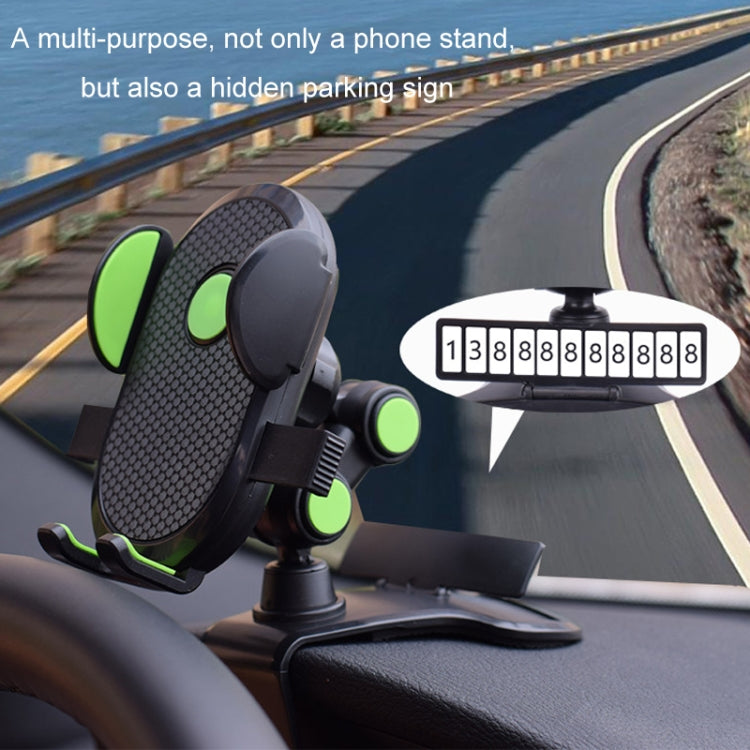 Car Dashboard Chuck Navigation Bracket Parking Number Plate(Black) - Car Holders by PMC TechLife | Online Shopping South Africa | PMC TechLife | Buy Now Pay Later Mobicred