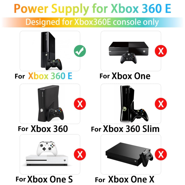For Microsoft Xbox 360 E Console Power Supply Charger 135W 100-240V 2A AC Adapter(US Plug) - free shipping - PMC Jewellery - Order now!