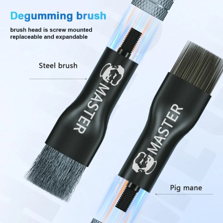 MECHANIC Cell Phone Motherboard Chip Degumming Brush PCB De-Tin Cleaning Cylinder Long Handle Brush, Style: Sideburns - Brushes by MECHANIC | Online Shopping South Africa | PMC TechLife | Buy Now Pay Later Mobicred