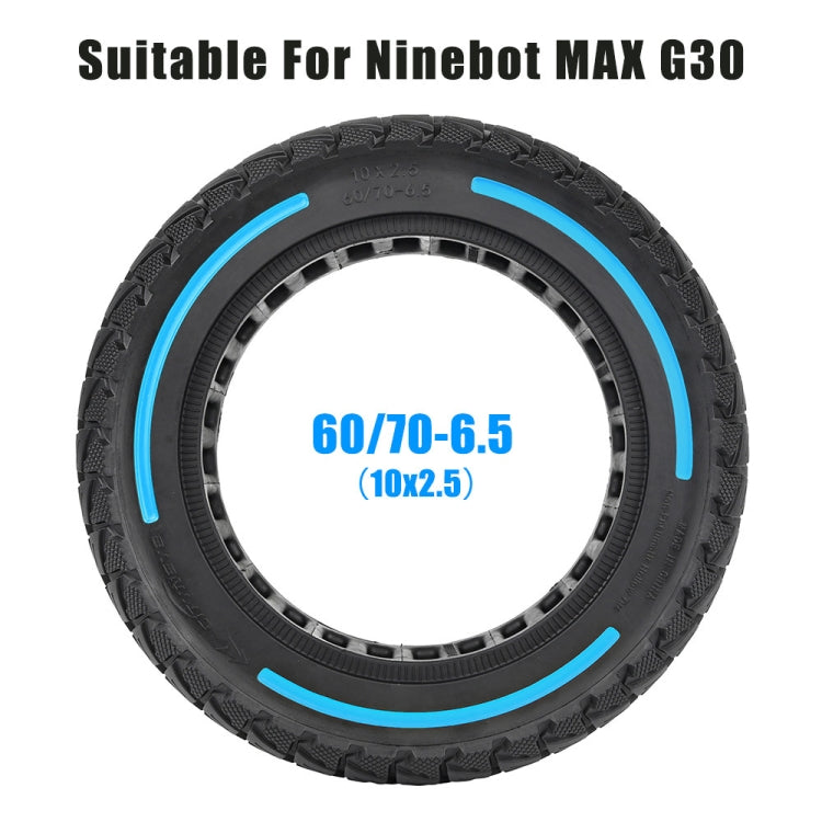 For Ninebot Max G30 Electric Scooter 10 x 2.5 Inch Flick Color Solid Tire(Red) - Accessories & Parts by PMc TechLife | Online Shopping South Africa | PMc TechLife | Buy Now Pay Later Mobicred