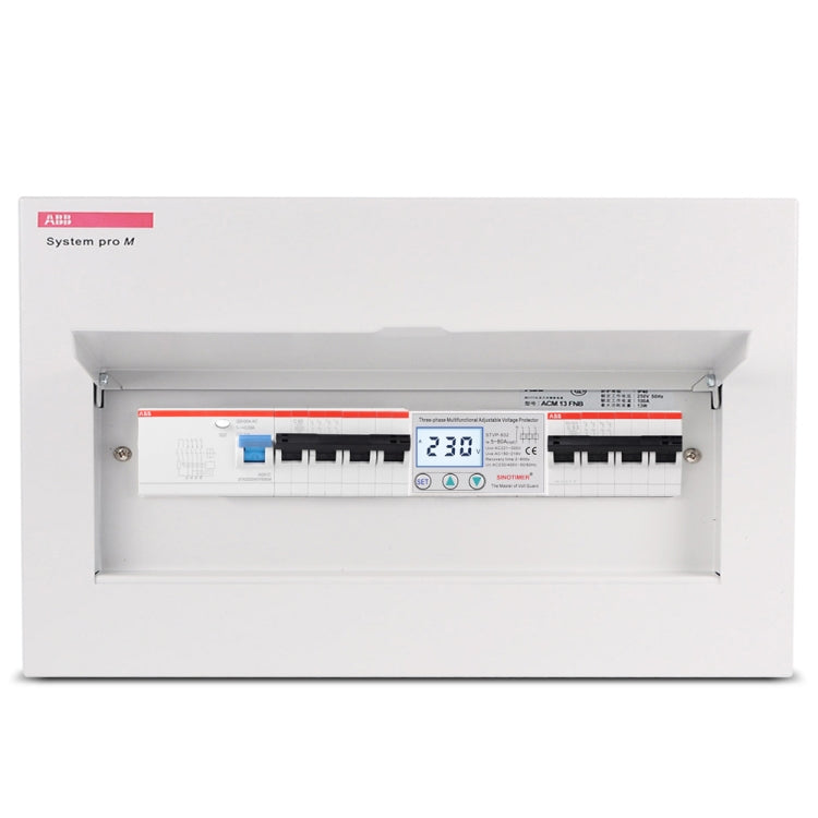 SINOTIMER STVP-932 63A 3-phase 380V LCD Self-resetting Adjustable Surge Voltage Protector - free shipping - PMC TechLife - Order now!