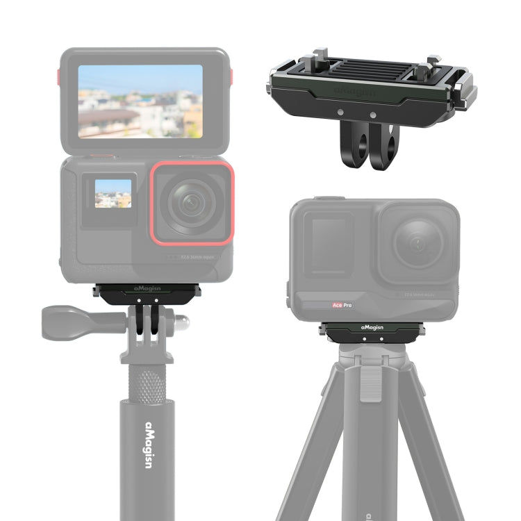 For Insta360 Ace / Ace Pro / X5 aMagisn Metal Magnetic Quick Release Sports Camera Accessories - free shipping - PMC TechLife - Order now!