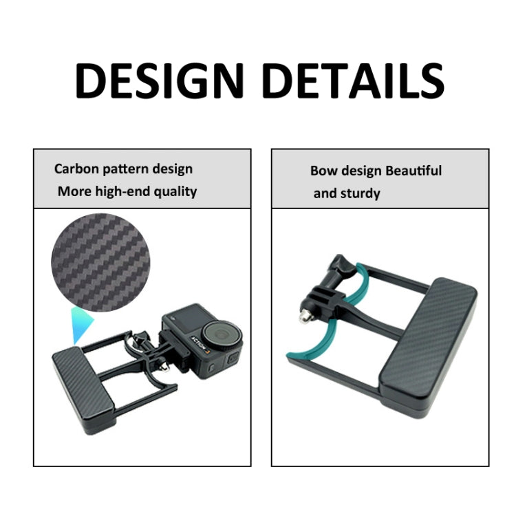 Universal Phone Gimbal to Sports Camera Adapter For DJI OSMO 6 / 5 / 4 / 3 to Gopro DJI Action 4(Black) -  by PMC TechLife | Online Shopping South Africa | PMC TechLife