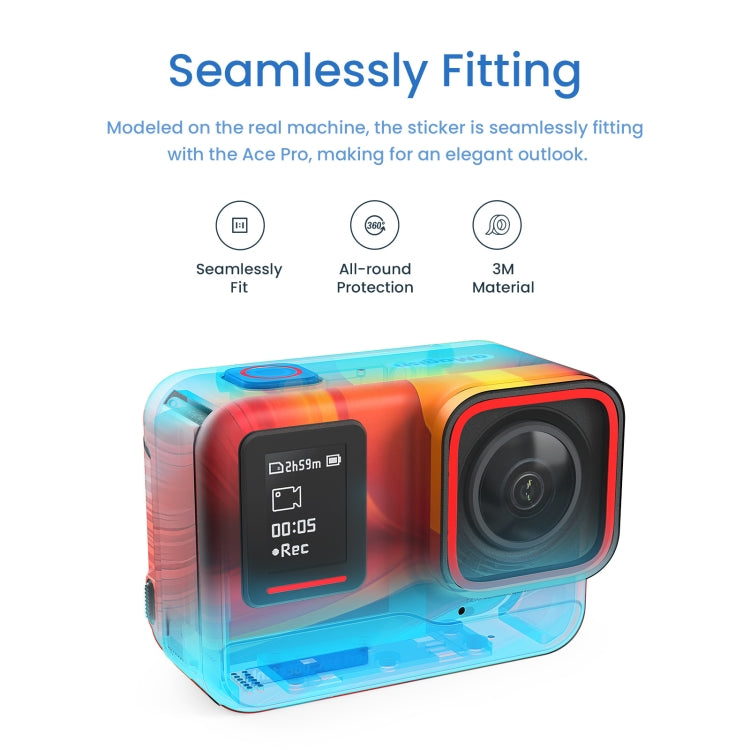 For Insta360 Ace Pro aMagisn Body Sticker Sports Camera Accessories(Neon) - Protective Film & Stickers by aMagisn | Online Shopping South Africa | PMC TechLife | Buy Now Pay Later Mobicred