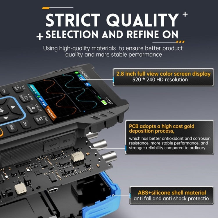 FNIRSI 3 In 1 Handheld Digital Oscilloscope Dual-Channel Multimeter, Specification: Upgrade - free shipping - PMC TechLife - Order now!