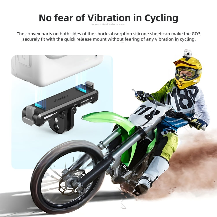 For Insta360 GO 3 / 3S aMagisn Magnetic Fast Disassembly Bottom Seat Bracket Sports Camera Accessories - Others by aMagisn | Online Shopping South Africa | PMC TechLife | Buy Now Pay Later Mobicred